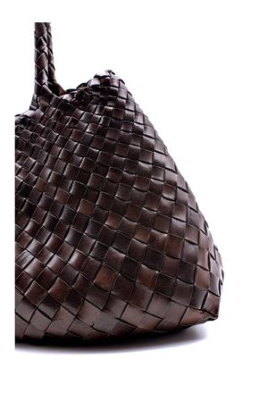 Santa Croce Big dark brown tote bag DRAGON DIFFUSION | 8892DARKBROWN